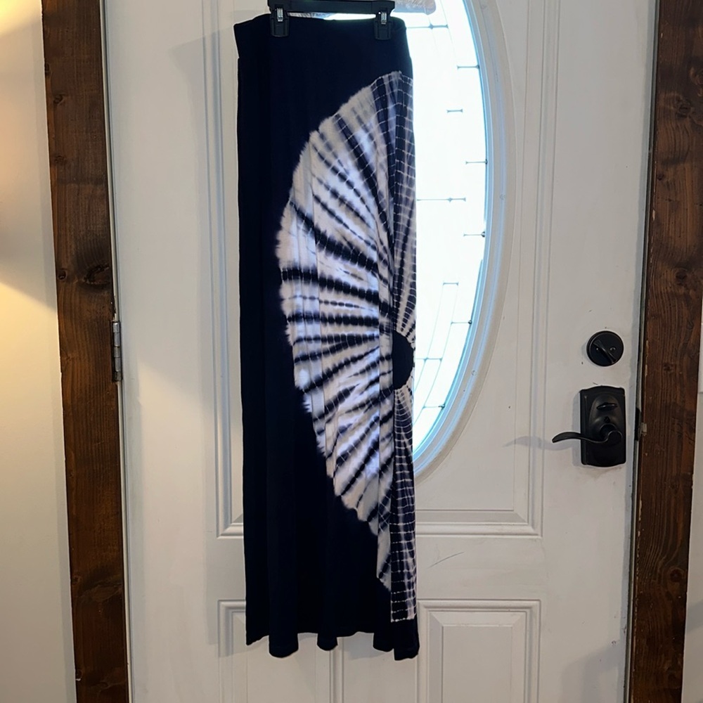 Tart Maxi Skirt Navy Tie Dye Womens Size S